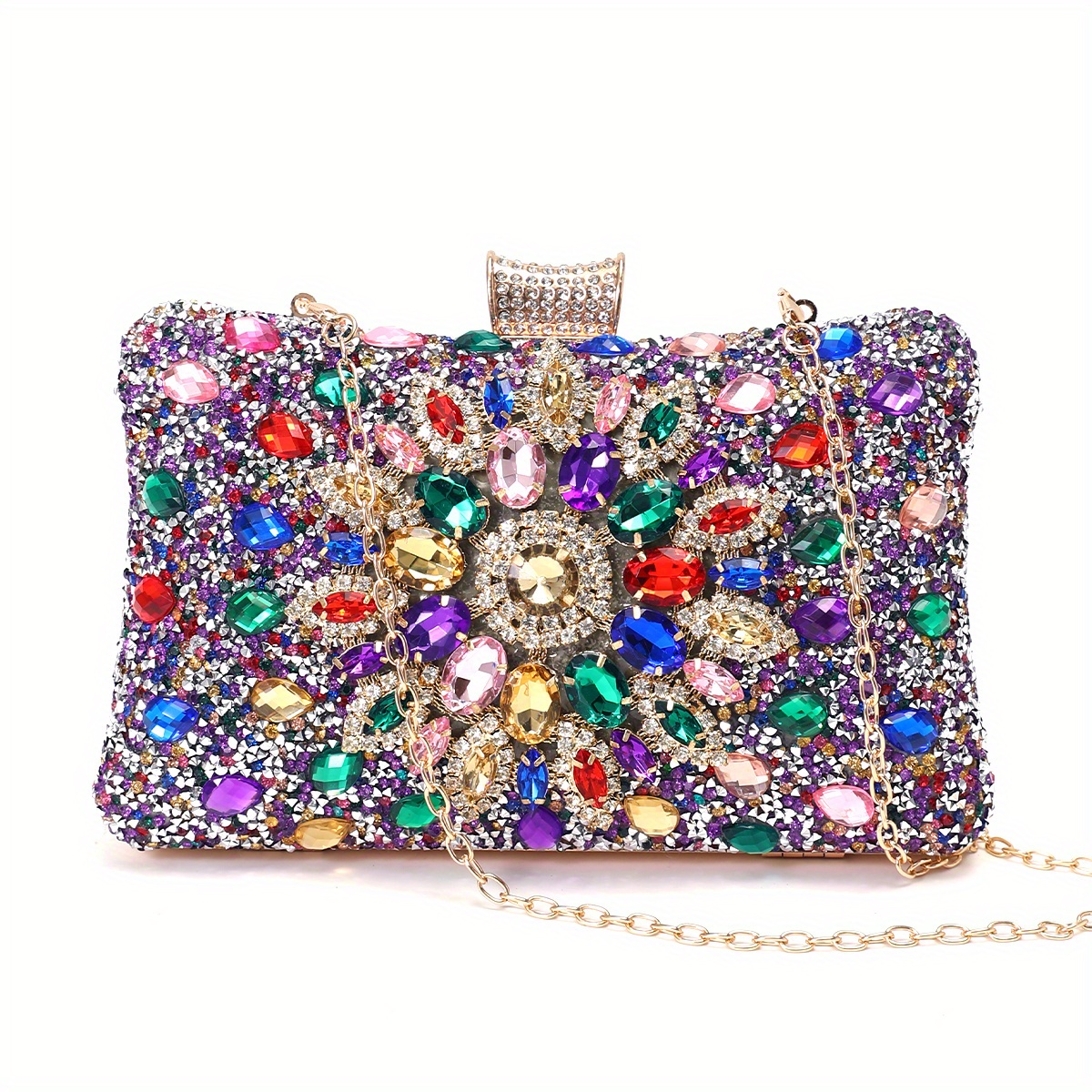 Mini Rhinestone Decor Evening Bag For Women Wedding Clutch Purse