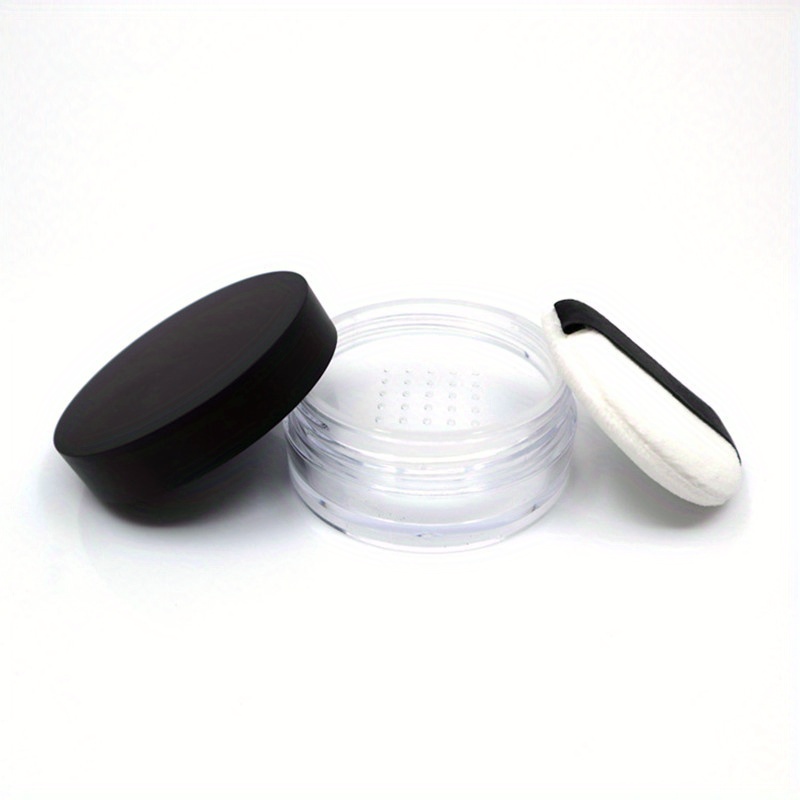 Plastic Powder Subpackage Package Bottle Reusable Empty Loose Powder  Container With Makeup Puff Beauty Containers For Eye Cream Deposit Cosmetic  Containers - Temu