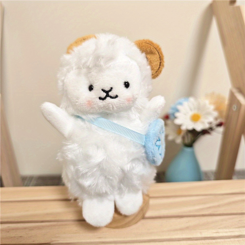 15cm/5.9inch Cute Sheep Plush Keychain, Soft Stuffed Cartoon Doll, Plush  Toy Doll, Doll Key Chain, Kids Children Bag Backpack Pendant