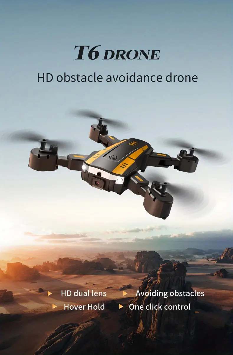 drone with dual cameras three sided obstacle avoidance one key take off landing headless mode body headlight gesture taking recording headless mode automatic photo taking details 0
