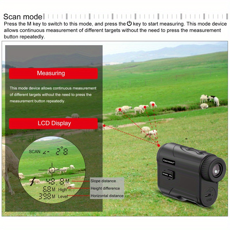Golf Mini Rangefinder With Slope And Flag Pole Lock Temu