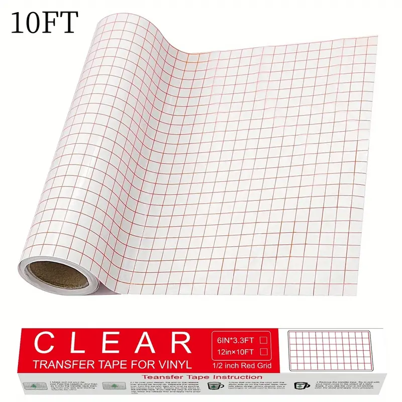 Clear Vinyl Transfer Paper Tape Roll alignment Grid - Temu United Arab  Emirates