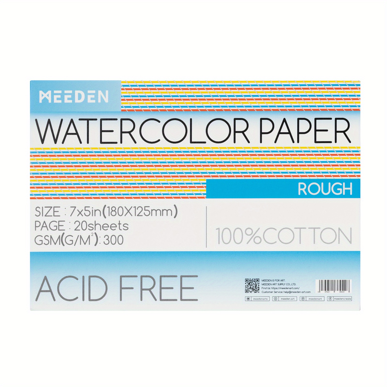 1pc watercolor Paper Pad (300gms )100% Cotton Water Color - Temu