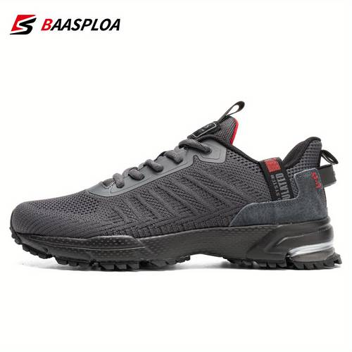 baapsloa hardloopschoenen voor heren, sportschoenen, joggingschoenen, outdoorsportschoenen, vrijetijdsschoenen, ademend gaasoppervlak, lichtgewicht, comfortabel en antislip