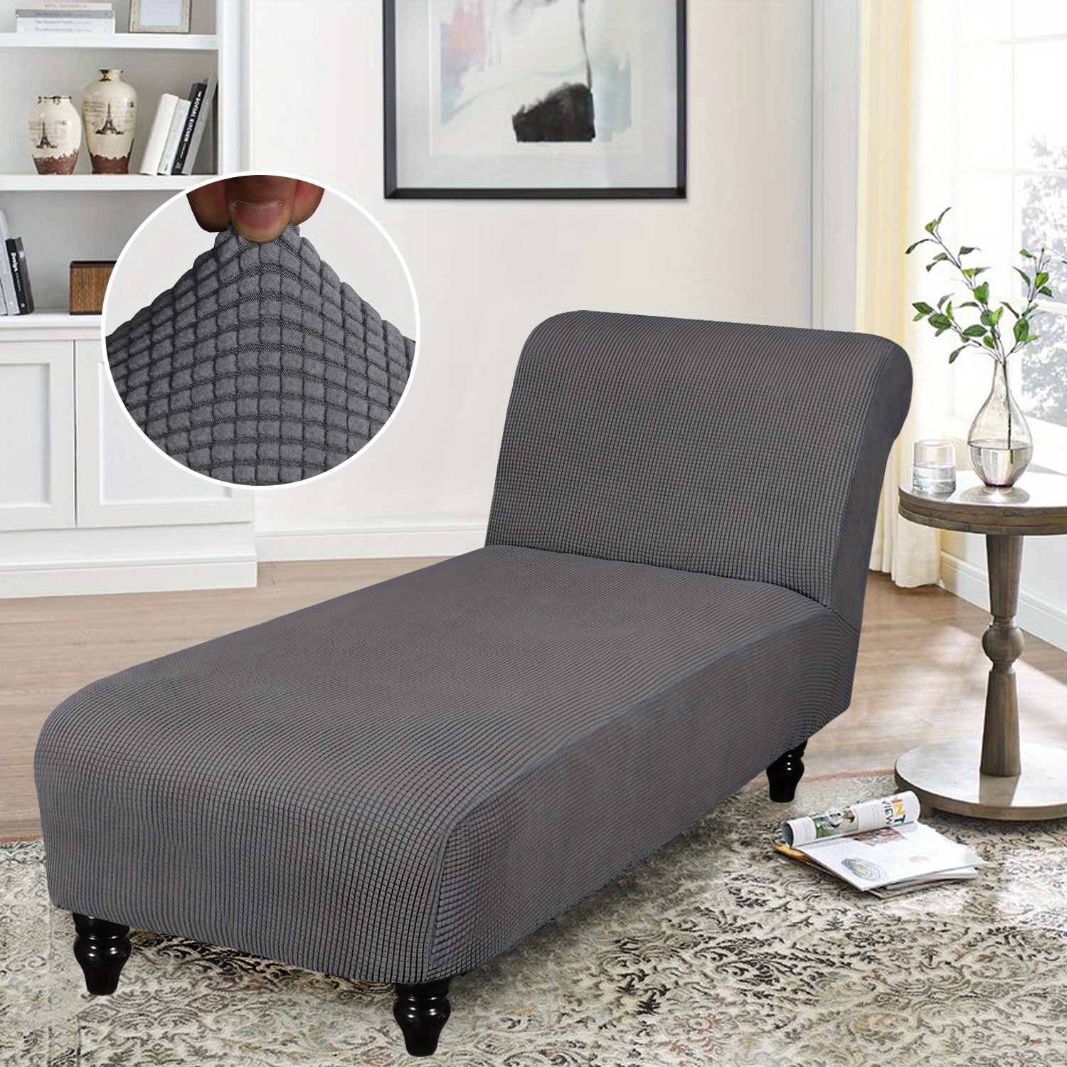 Living room chaise lounge covers hot sale