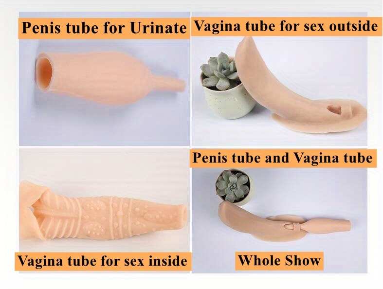 Silicone Fake Vagina Underwear Panties Men Penetrable Vagina - Temu