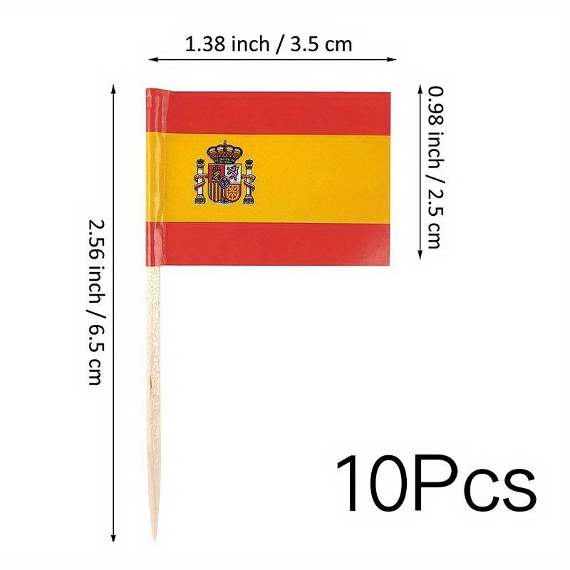 10 Stück Spanien Flagge Zahnstocher Spanische Flaggen - Temu Switzerland