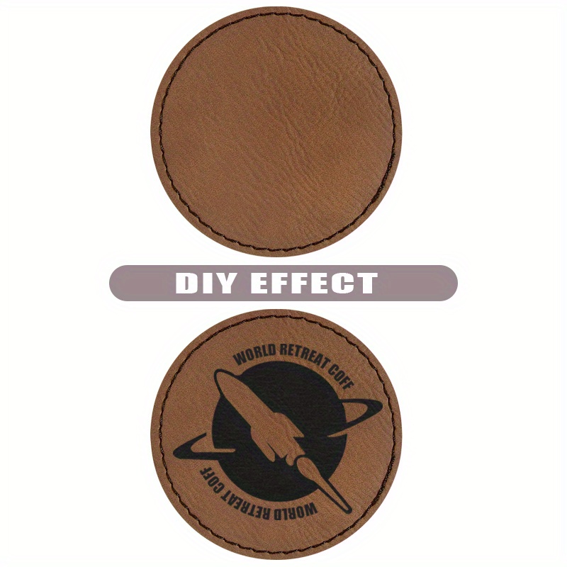 Leatherette Patches Non Adhesive Blank Patches, Laser, UV Print, Embroidery  Patch, Glowforge Supplies, Faux Leather 