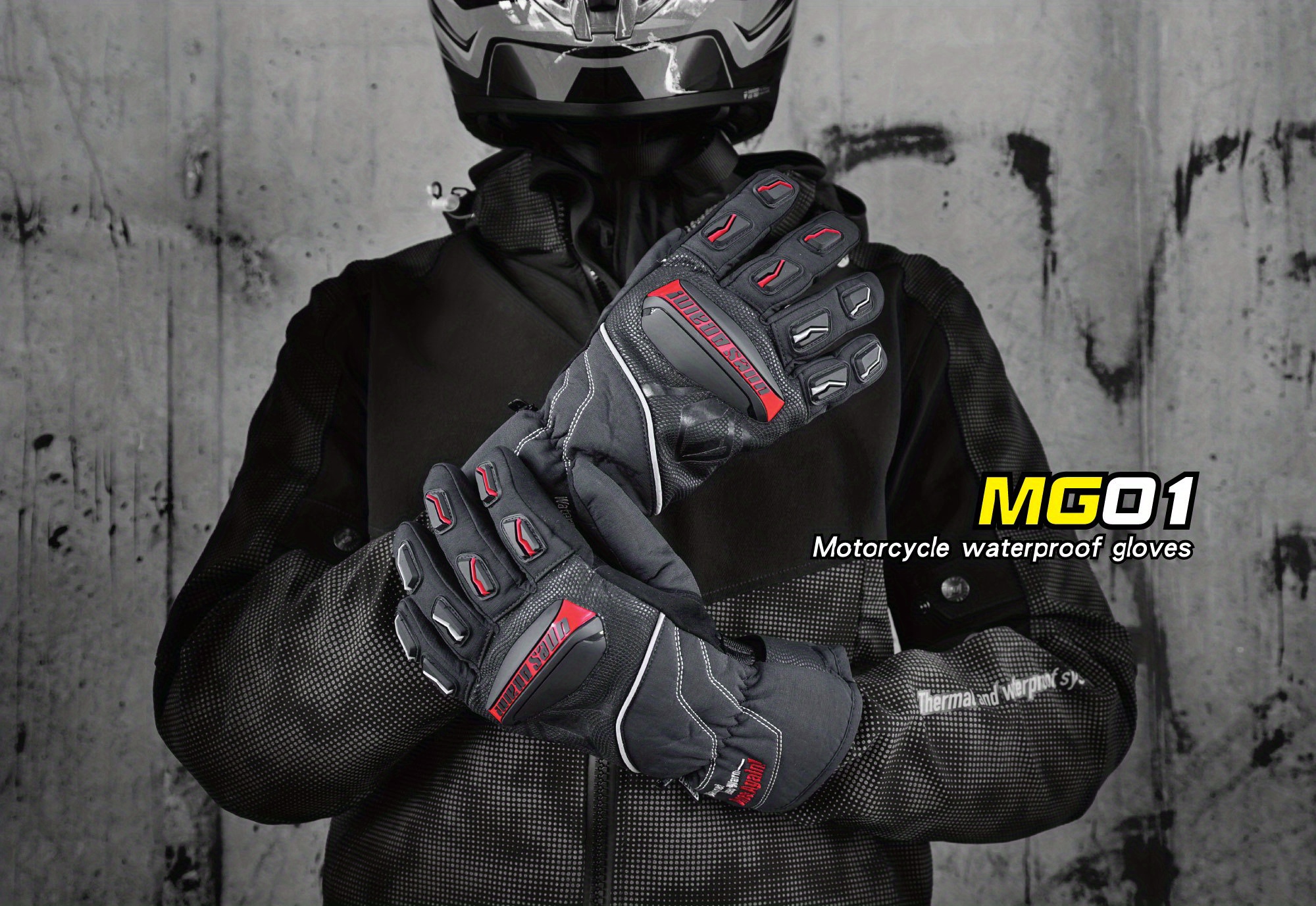 Mg01 Guantes Impermeables Cálidos (otoño Invierno) Guantes