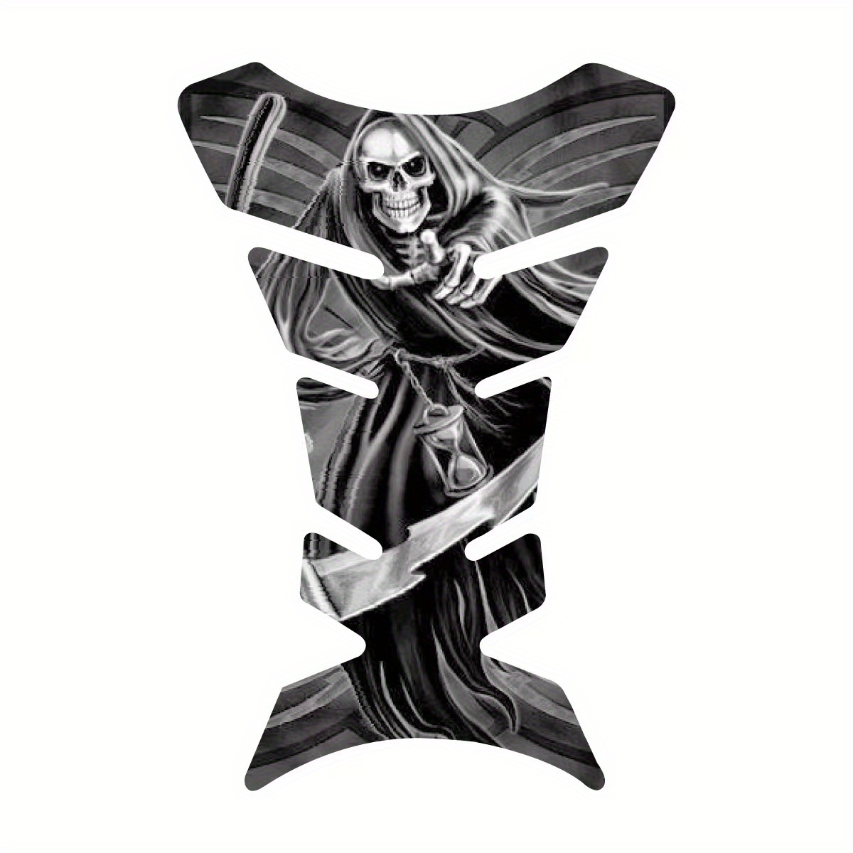 3D Motorcycle Demon Skull Tank Pad Sticker Universal Fit