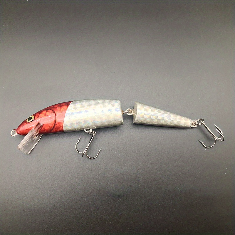 5.5 Multi section Minnow Lure Bait 2 Stainless Steel Hooks - Temu