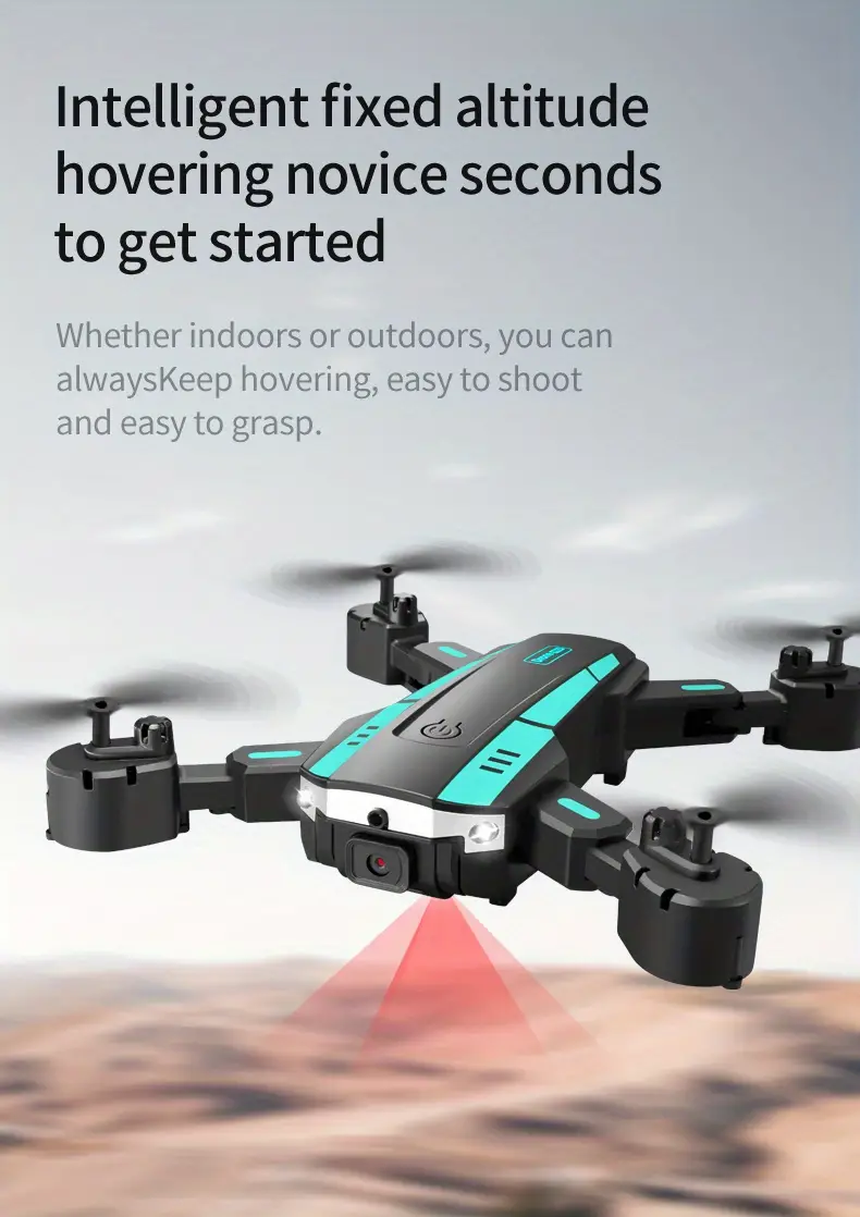 drone with dual cameras three sided obstacle avoidance one key take off landing headless mode body headlight gesture taking recording headless mode automatic photo taking details 10