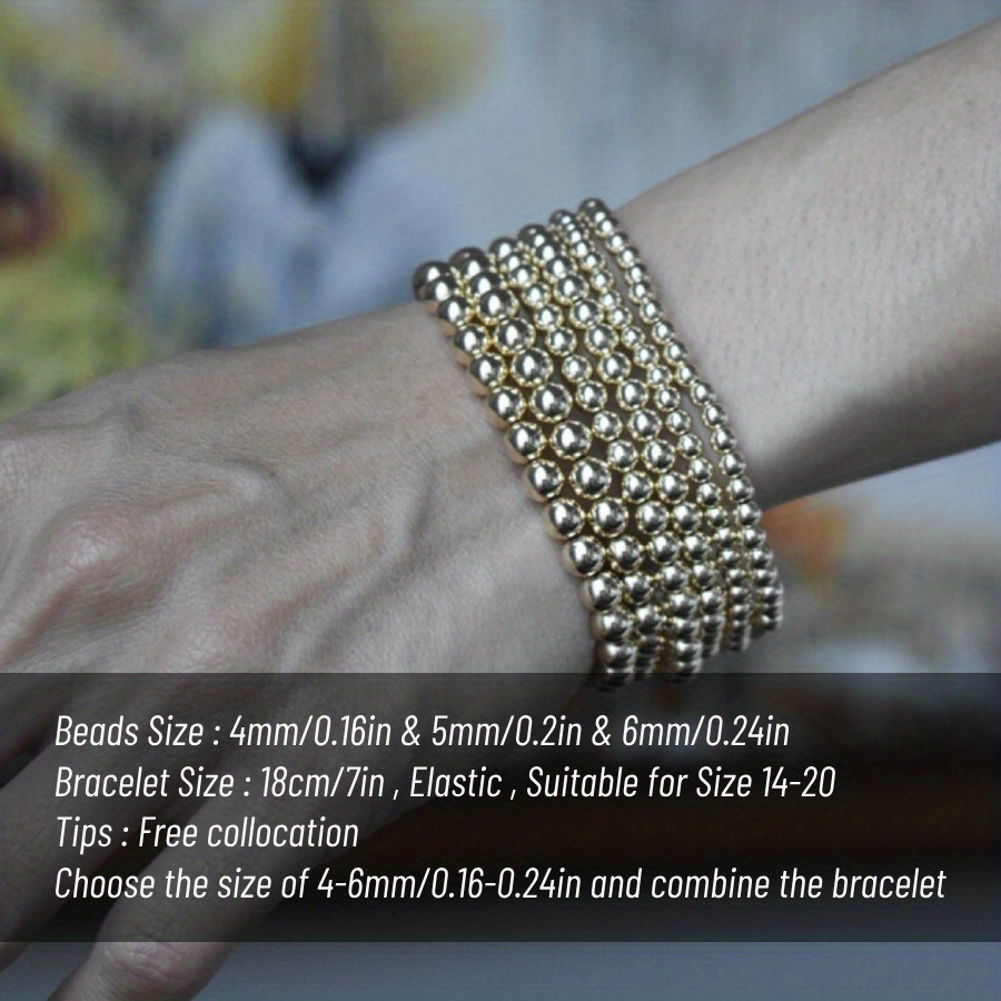 18cm Christmas String Beaded Charm Bracelet - Free Shipping to
