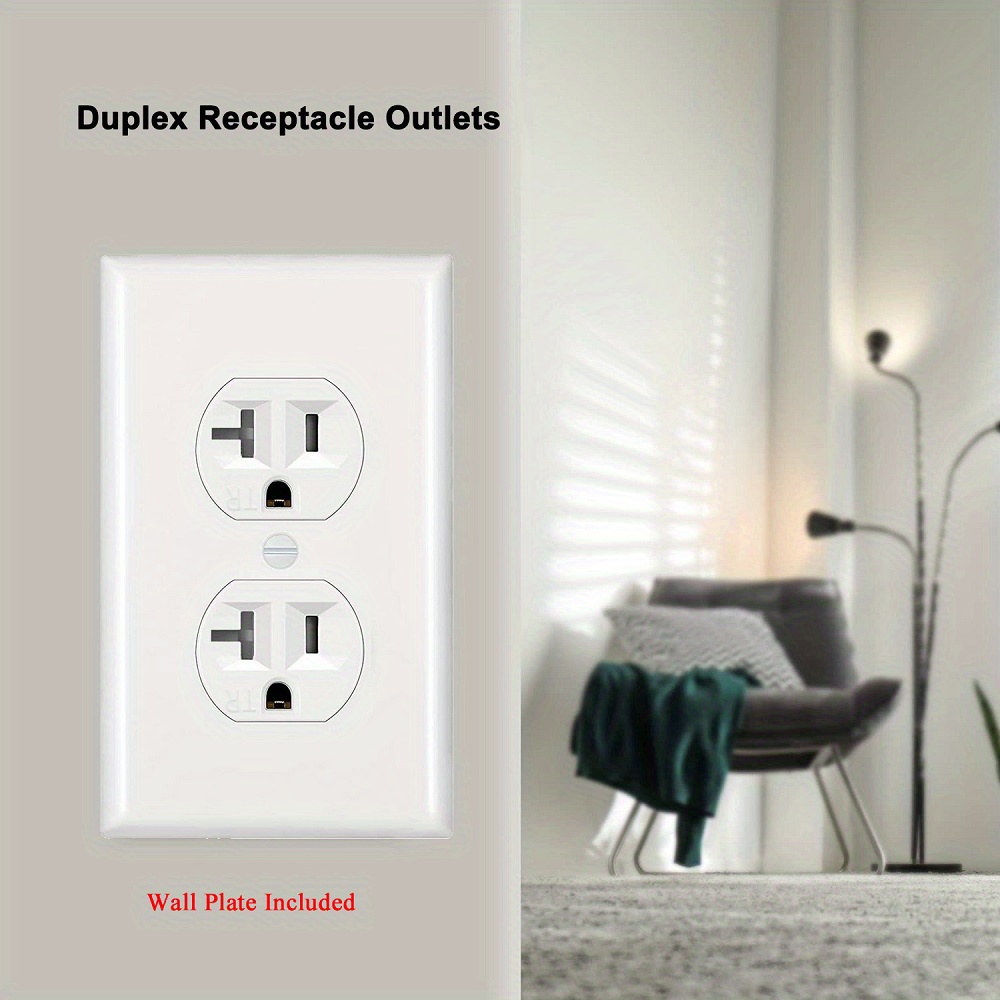 20amp/125v Duplex Receptacle Outlet Electrical Outlet Wall Temu