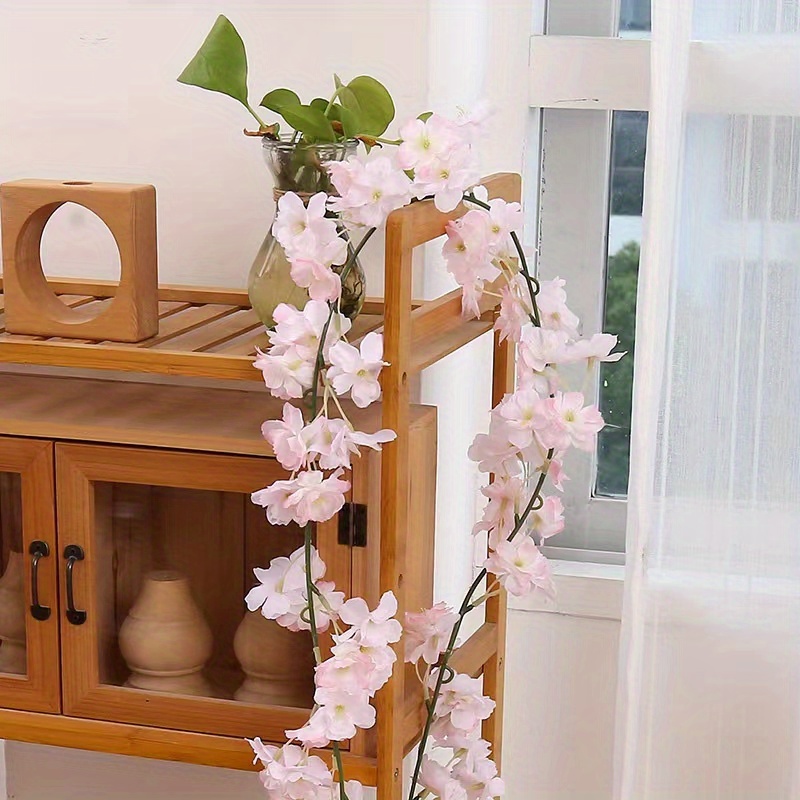 Artificial Sakura, Fake Flowers Vine For Wedding Garden, Fake Rose Home  Party Decoration Christmas Bridal Fake Silk Scrapbook Plants Home Decor,  Room Decor, Theme Party Decor, Christmas Decorations - Temu Spain