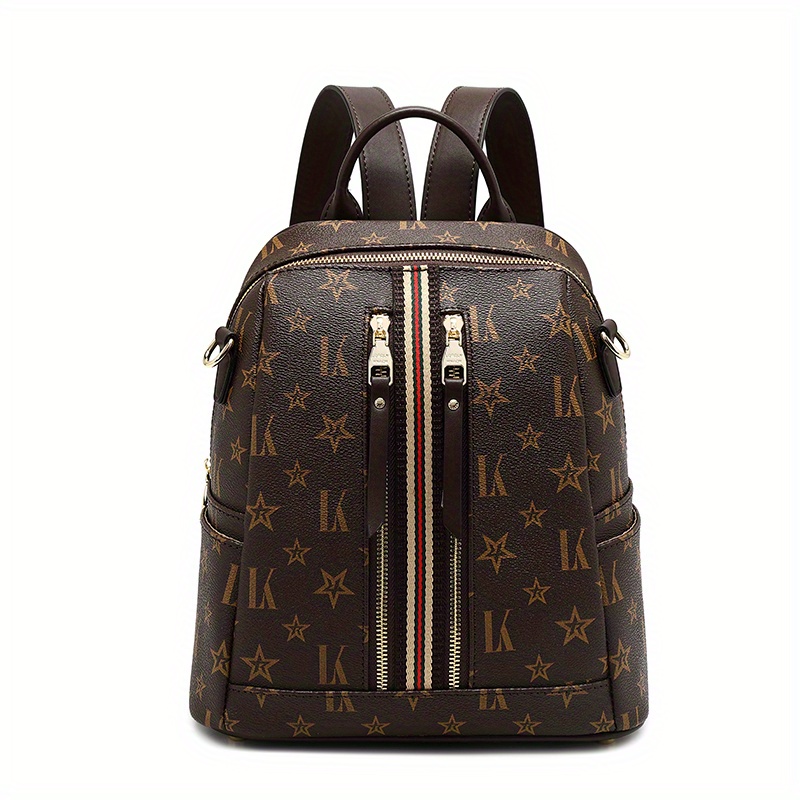 LV Louis Vuitton Women Daypack School Bag Leather Backpack from