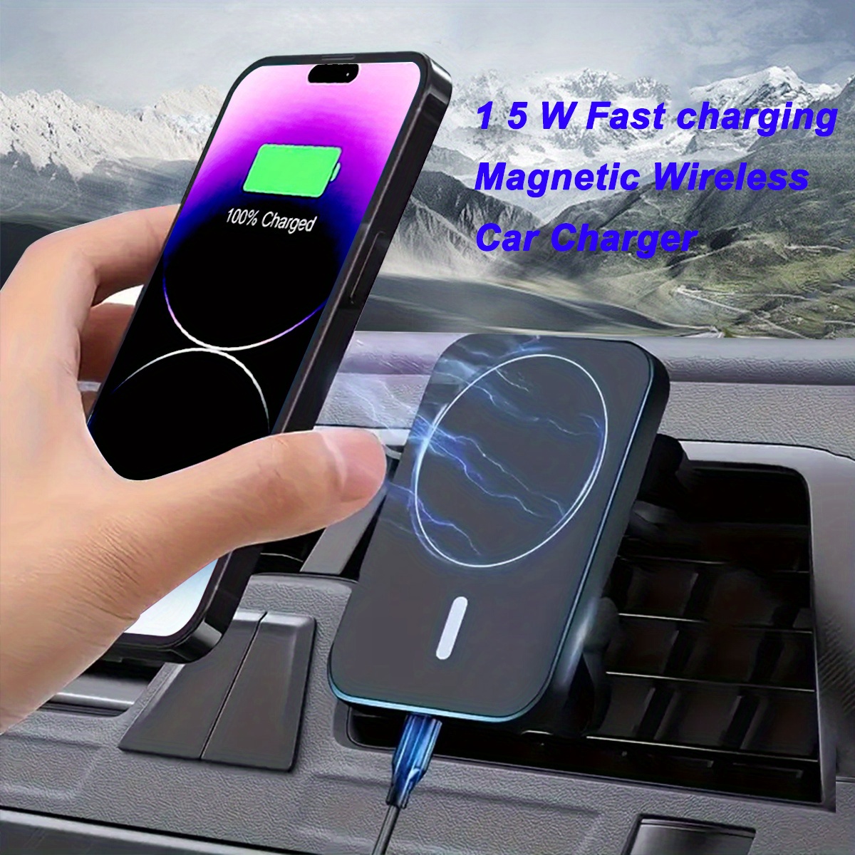 Autoladegerät Für Mobiltelefone 15W Schnellladung Handyhalter Mit