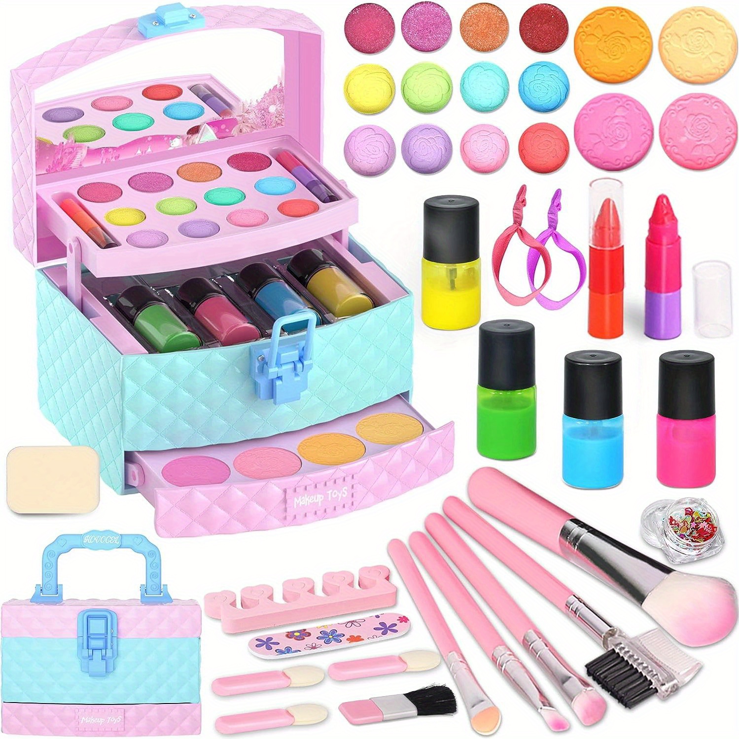 Kids Makeup Kit For Girl Toys Safe Non toxic Washable Make - Temu United  Arab Emirates