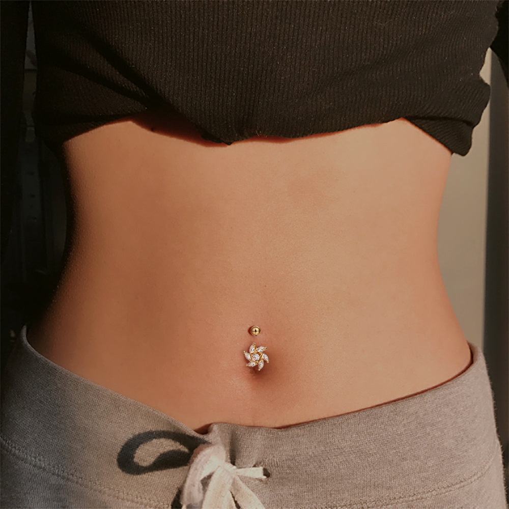 Minimalist belly deals button rings