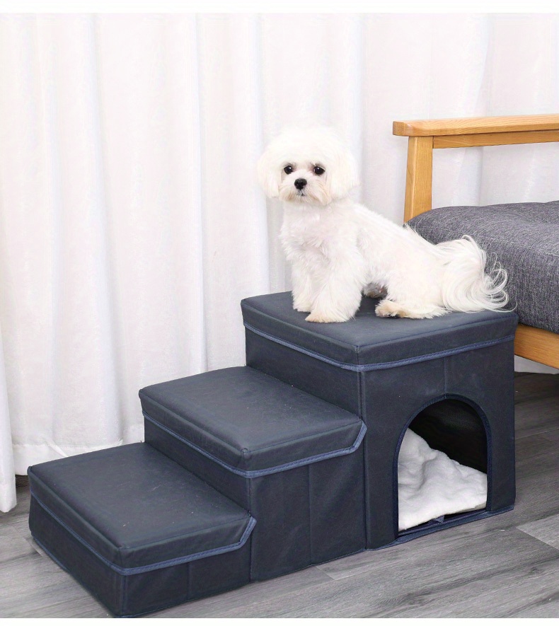  PUPPAW - Escaleras para perros pequeños - Rampa para perros para  sofá - Escaleras para gatos de 3 escalones - Escalera plegable para  mascotas - Rampa para perros - Escaleras plegables