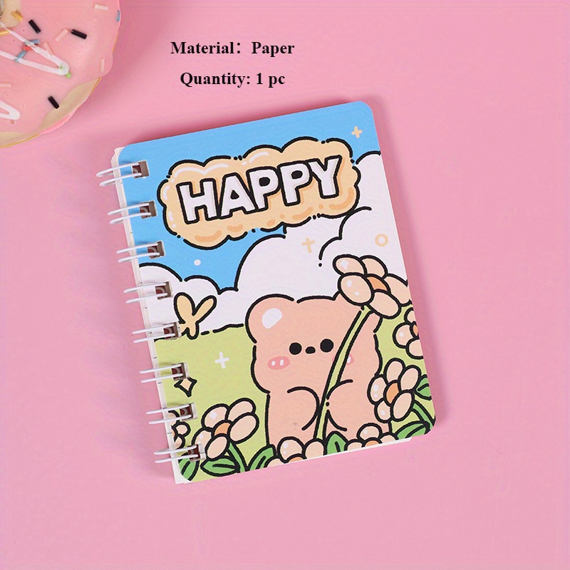 Kawaii Cartoon Animals Notebook - DIY Multicolor Spiral Notebooks School  Supply