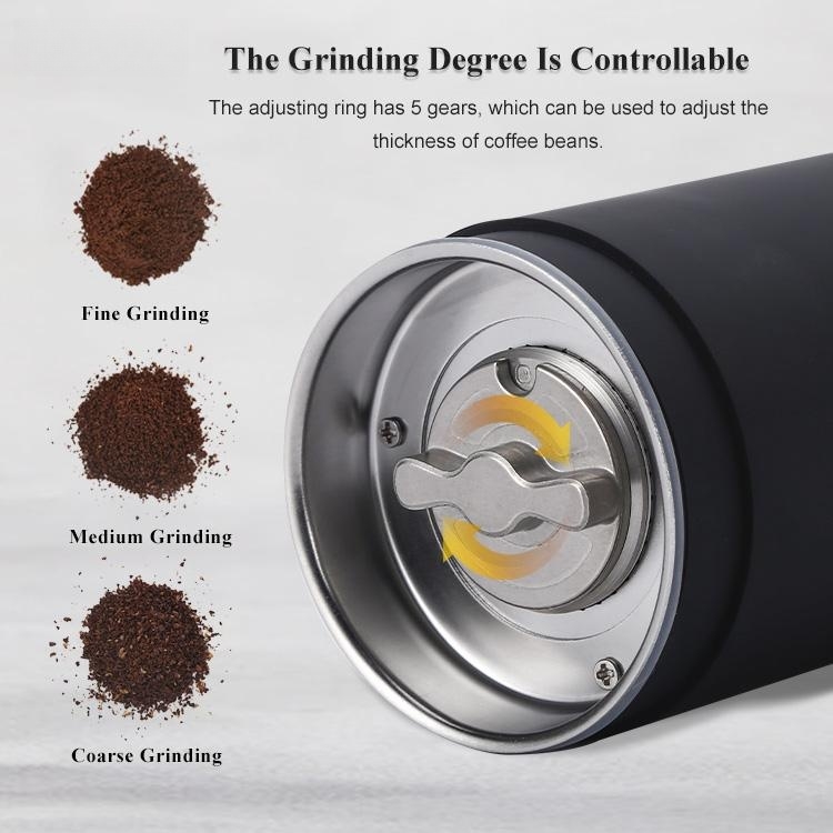 1PC Portaple Electric Burr Coffee Grinder With Adiustaple Coarse