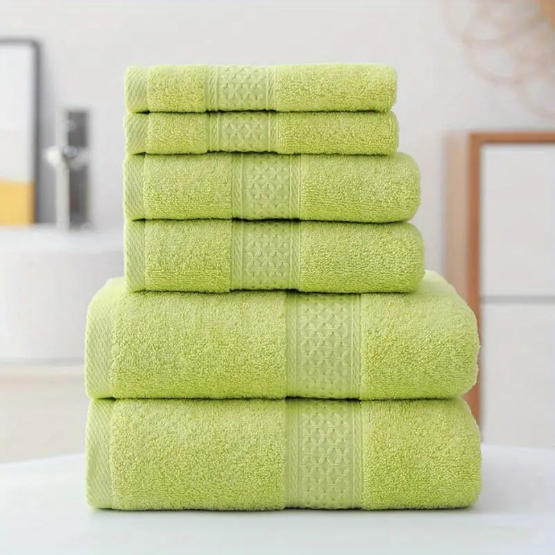 Solid Color Towel Set, Household Cotton Bath Linen Sets, Soft Washcloth  Hand Towel Bath Towel, Absorbent Towels For Bathroom, 2 Bath Towel & 2 Hand  Towel & 2 Washcloth, Bathroom Supplies - Temu