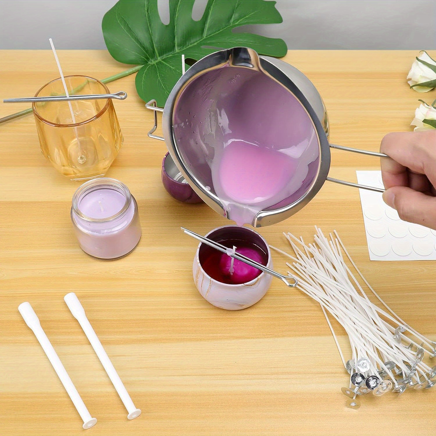 Make Candles Set 200 Wicks Candles Wick Stickers 4 Fixed - Temu Norway