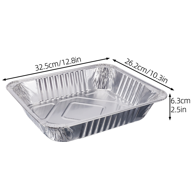 Ultra Thick Aluminum Foil Bread Pan - Deep Half Size - Heavy Duty  Disposable Container For Baking Homemade Cakes, Roasting Wide Noodles, Meat  Patties And Food Supply - And Recyclable - Temu