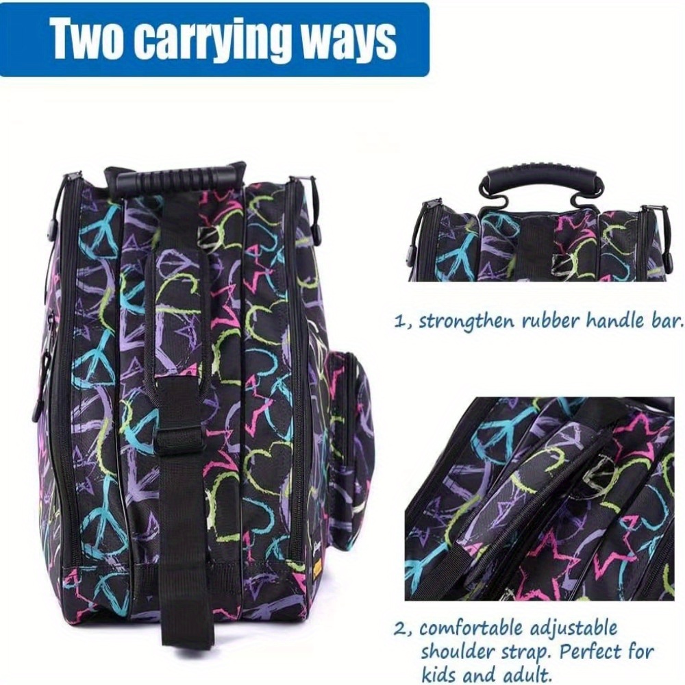 Bolsa Para Patines Con Correa Ajustable - Mochila Porta Patines Roller E Hielo