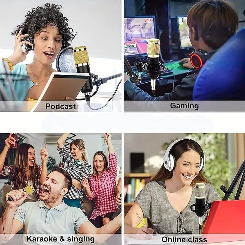 Podcast Equipment Bundle Bm 800 Podcast Microphone Bundle V8 Temu