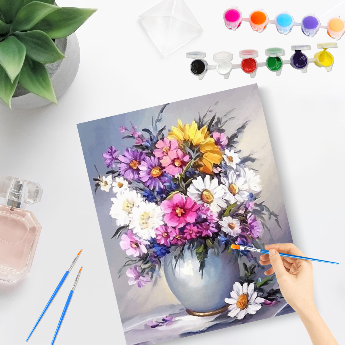 Diy Digital Painting Kit Adults Beginners Diy Kit No Frame Temu