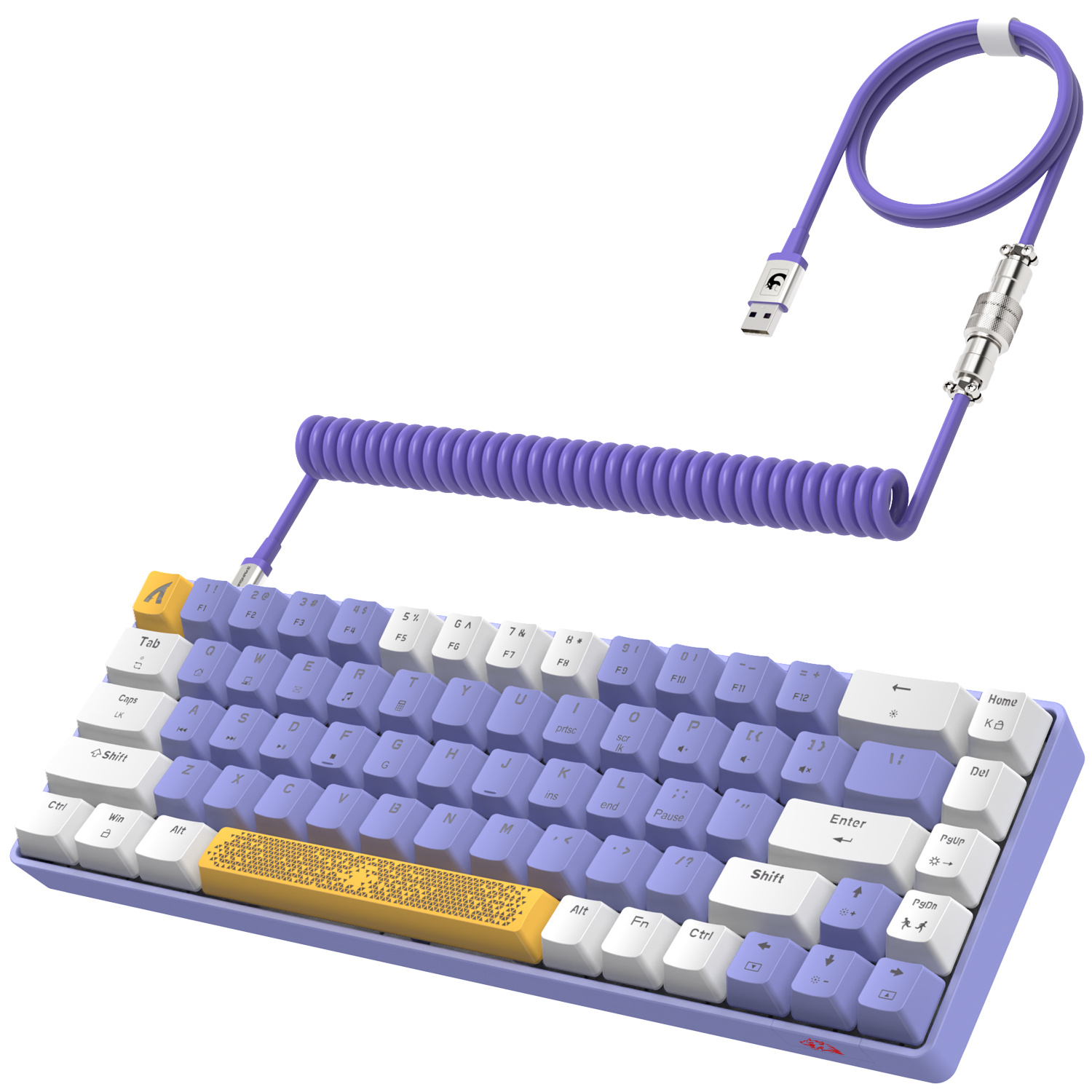  SELORSS Mini teclado mecánico para juegos 60% con cable,  retroiluminación cromática 22 RGB, compacto 62 teclas anti-fantasma, cable  USB C, teclas reemplazables, interruptor lineal para : Videojuegos