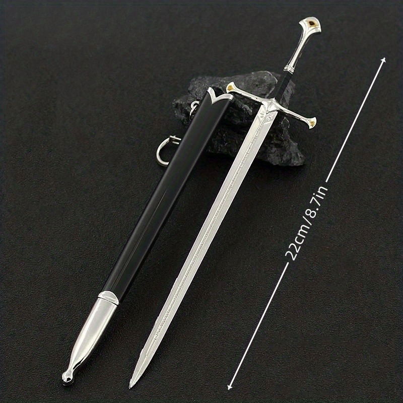 Medieval Sword Model for Game and Film, Handicraft Decoration Pendant