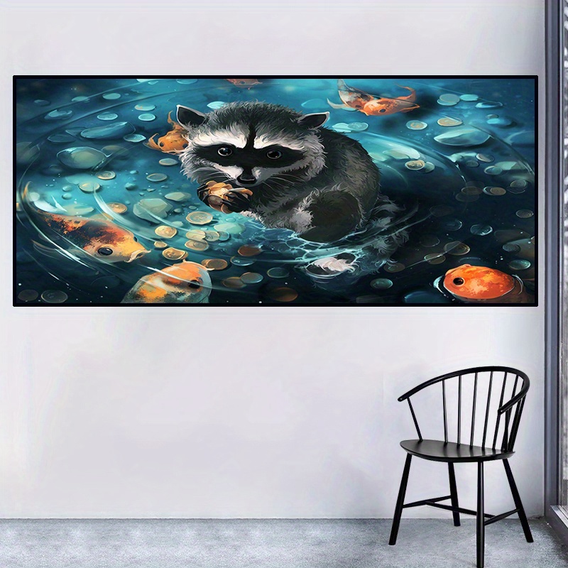 5d Diy Large Size Artificial Diamond Painting Animal Diamond - Temu