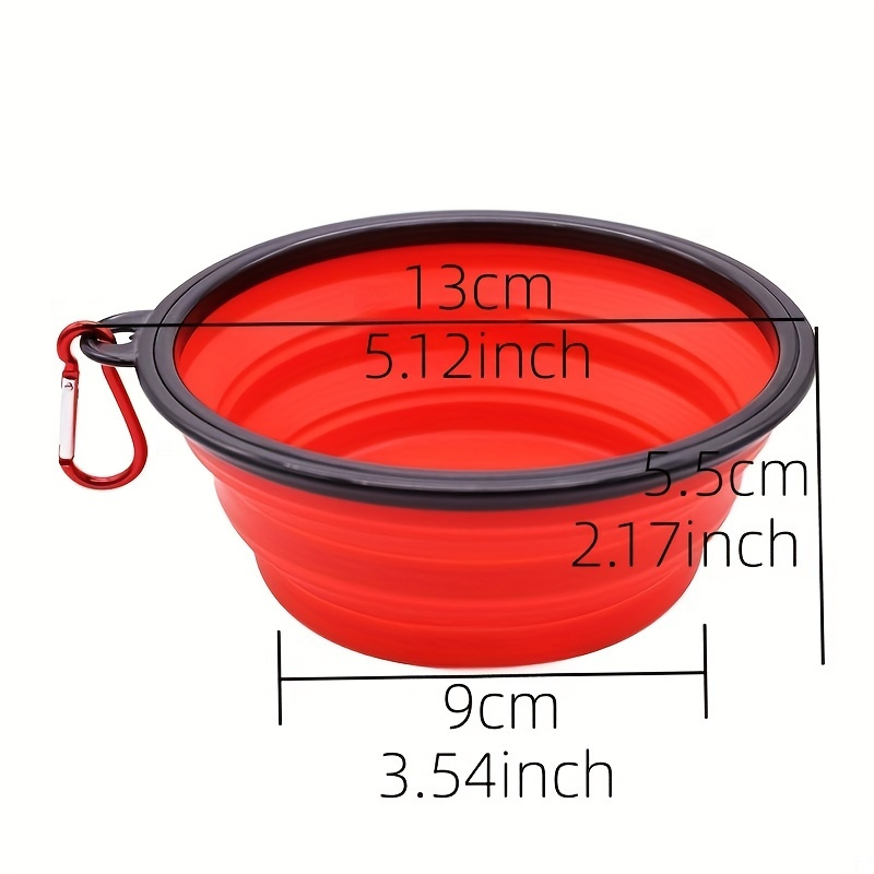 Collapsible Dog Travel Bowl Silicone Portable Dog Food Bowl - Temu ...