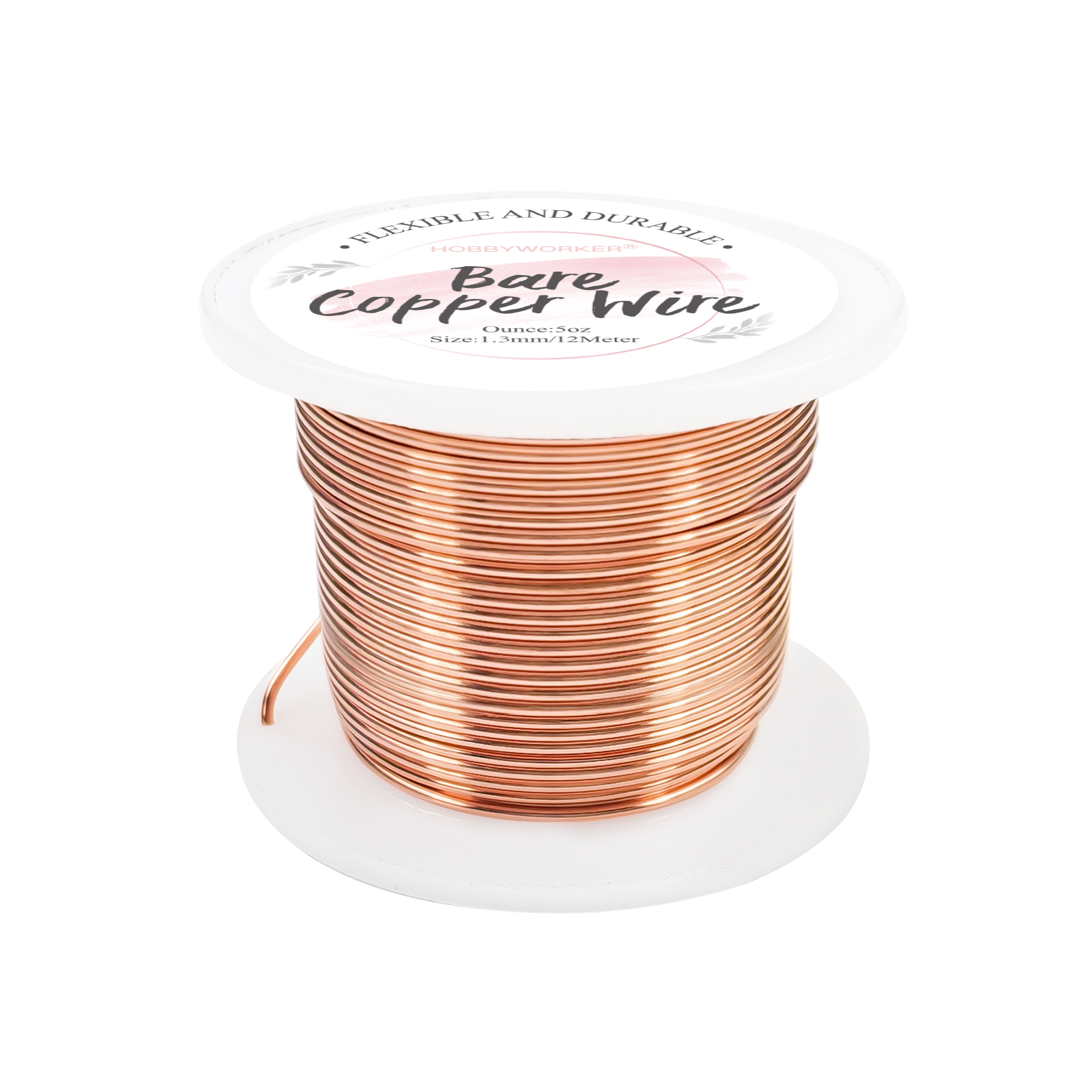 Copper Wire, Bare, 18 Gauge, 4 oz