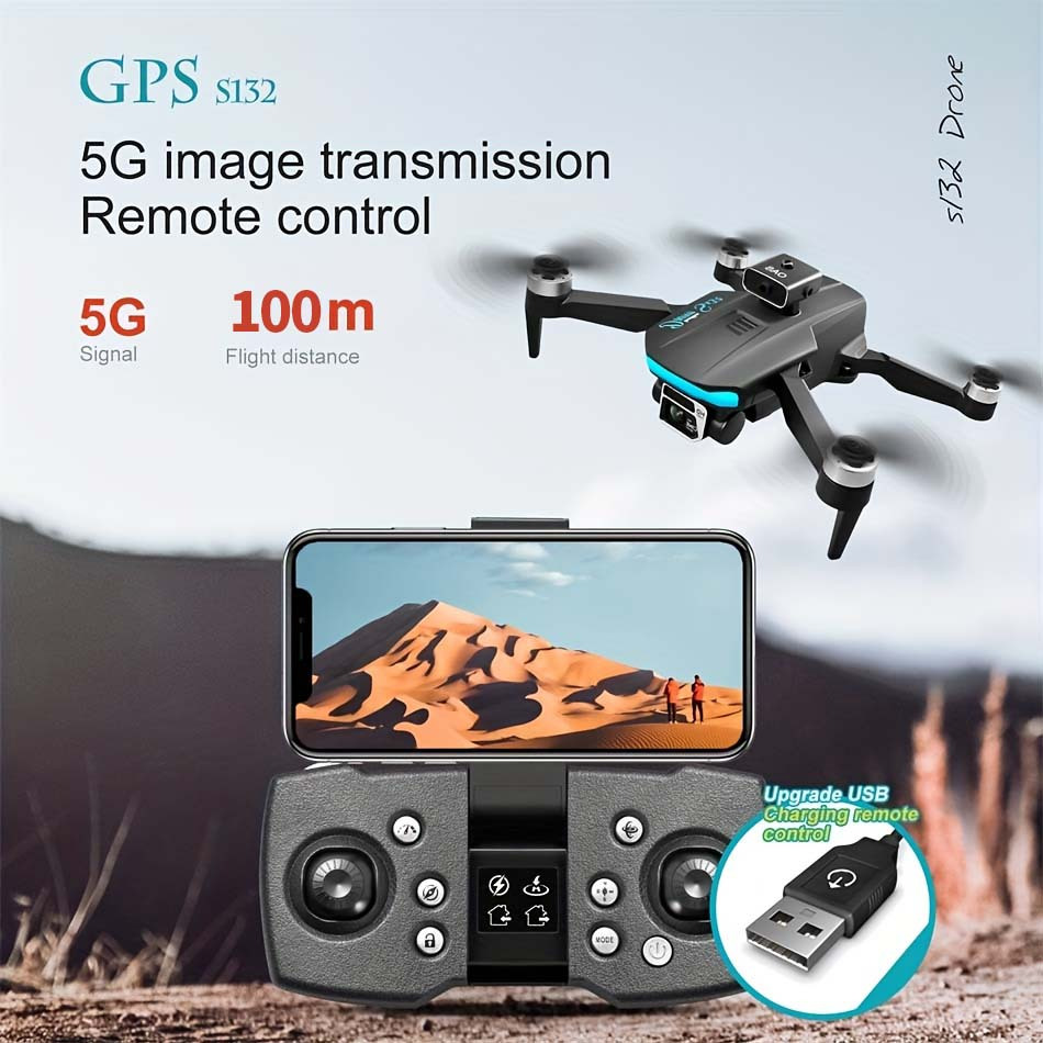 new s132 pro gps drone hd professional with camera 5g wifi 360 obstacle avoidance fpv brushless motor rc quadcopter mini drones christmas thanksgiving halloween gift details 17