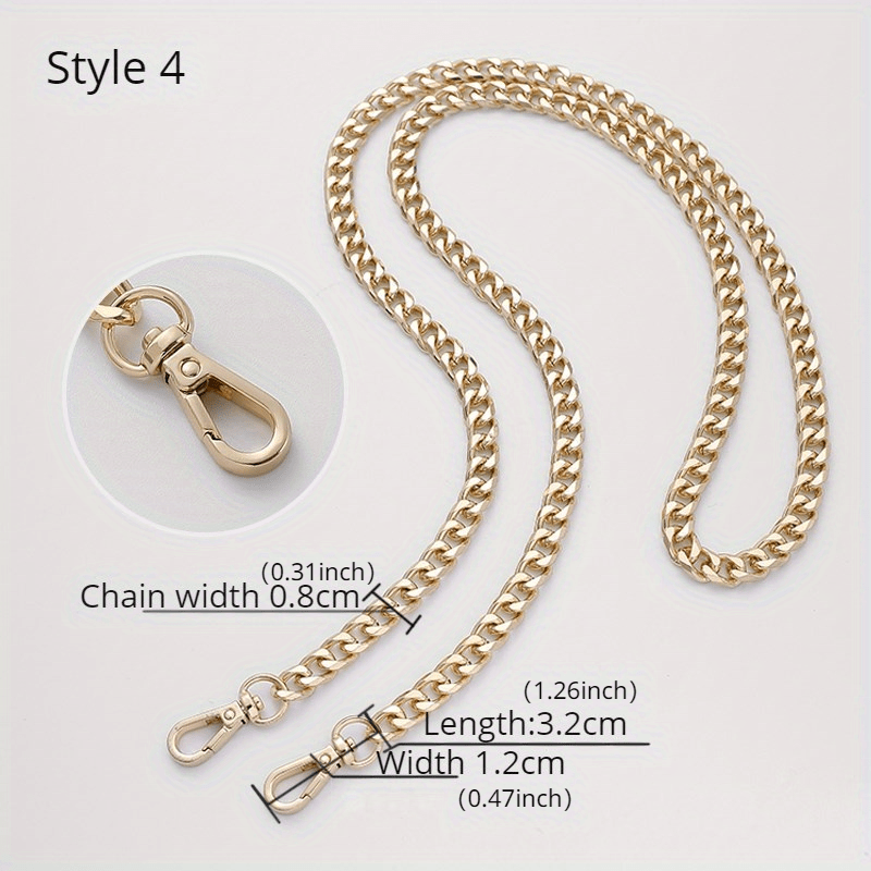 Golden Bag Chain Accessories Metal Extension Chains Underarm