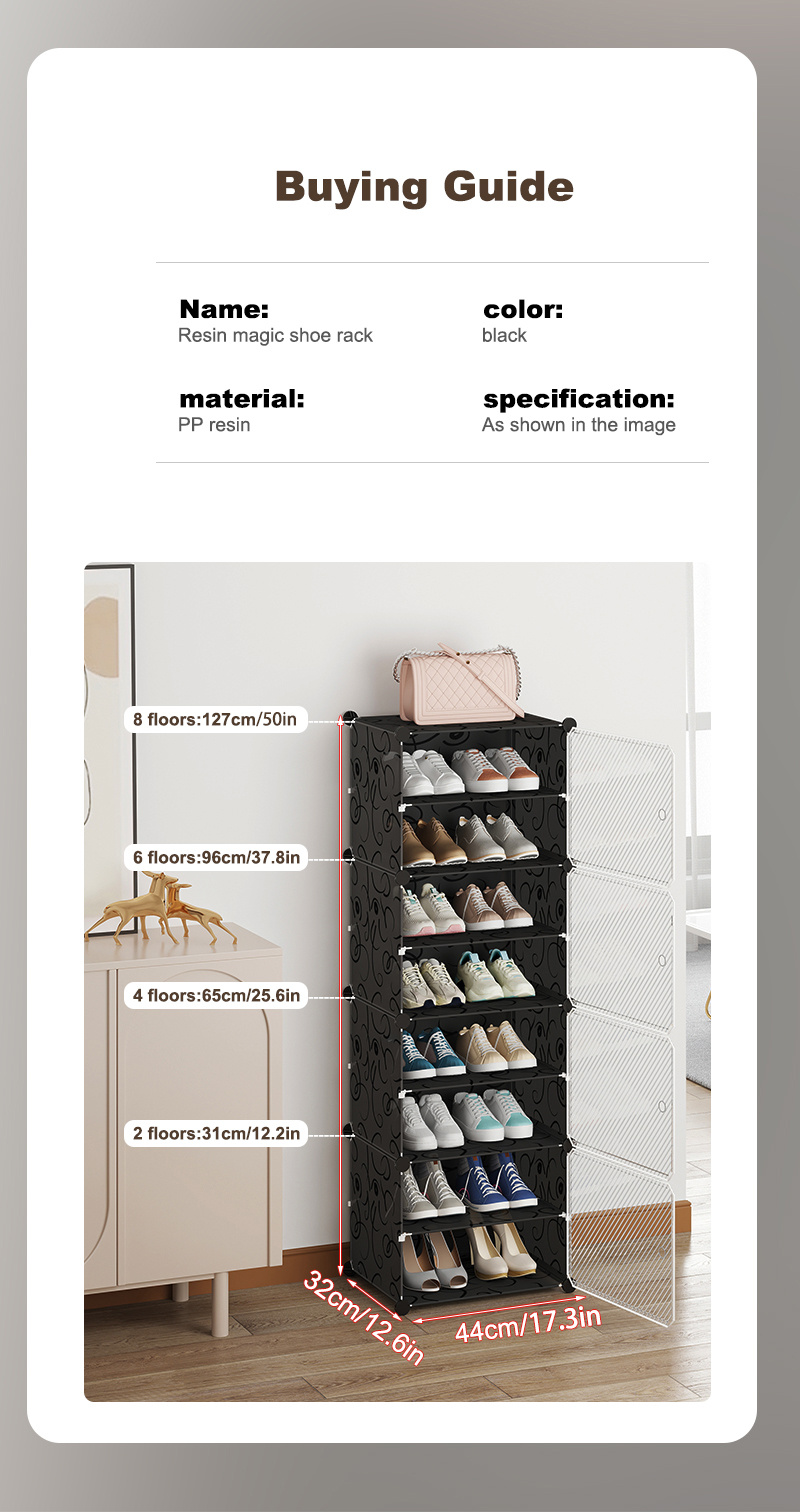 Metal Shoe Storage Rack Simple Installation Free Standing - Temu