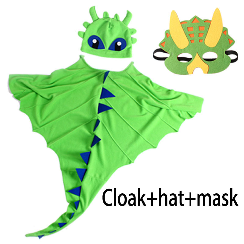 Disfraz capa dinosaurio Grandasaurus verde con guantes – La Fiesta de Olivia