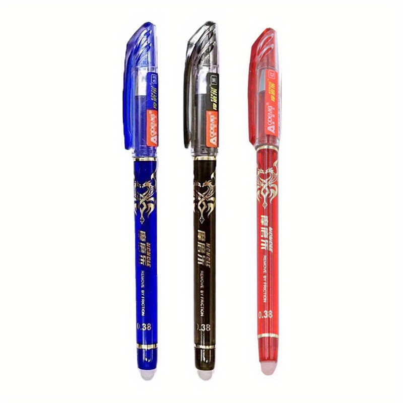 Erasable Pen Kawaii Black Ink, 8 Pcs Blue Erasable Pens