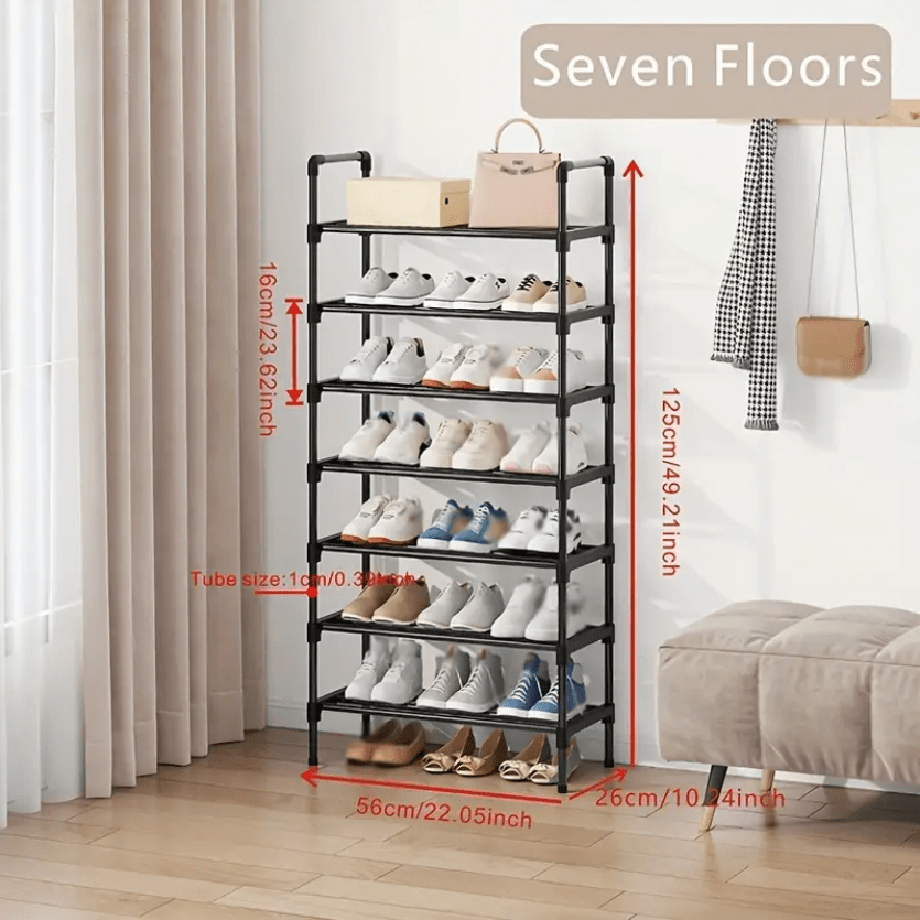 5/6/7/8 Layers Large Capacity Shoe Rack Space Saving Simple - Temu