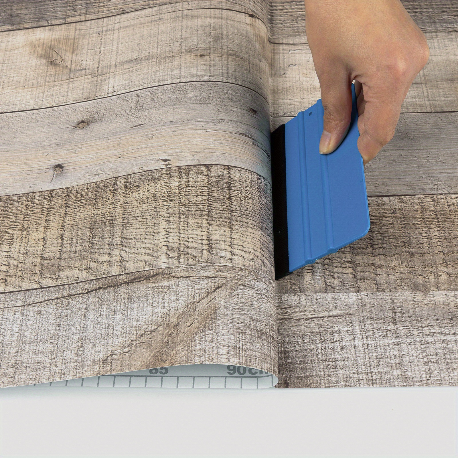 Walldecor1 Gray Wood Grain Contact Paper Self Adhesive Shelf
