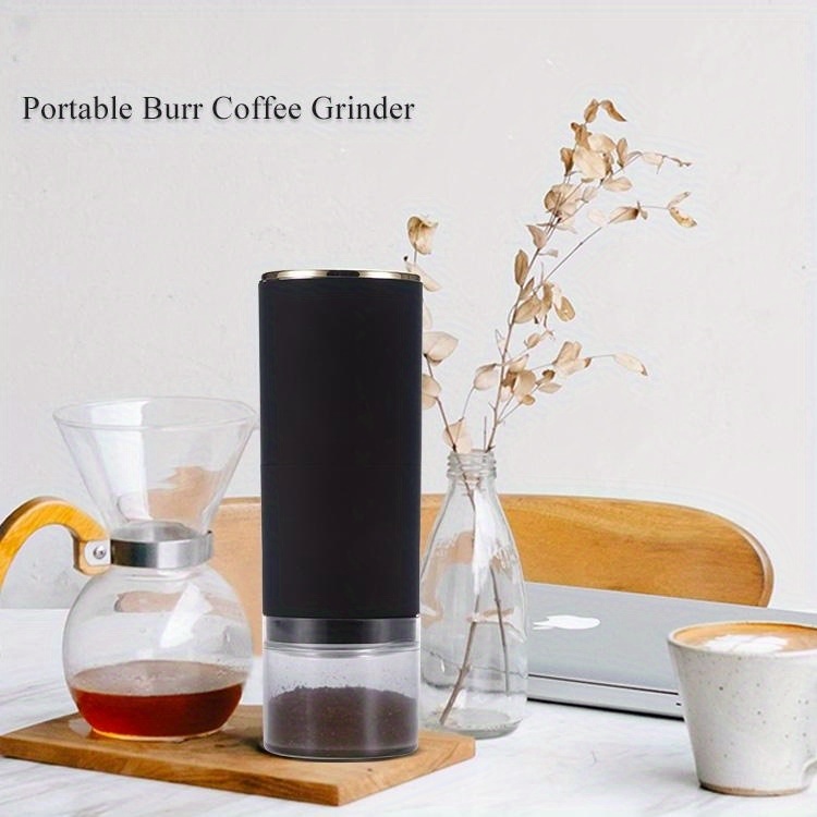 1PC Portaple Electric Burr Coffee Grinder With Adiustaple Coarse