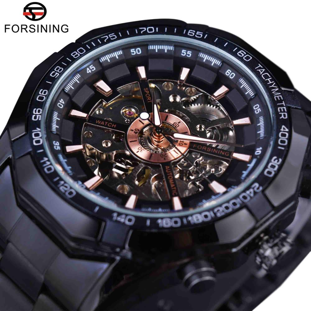 Forsining skeleton watch outlet harga