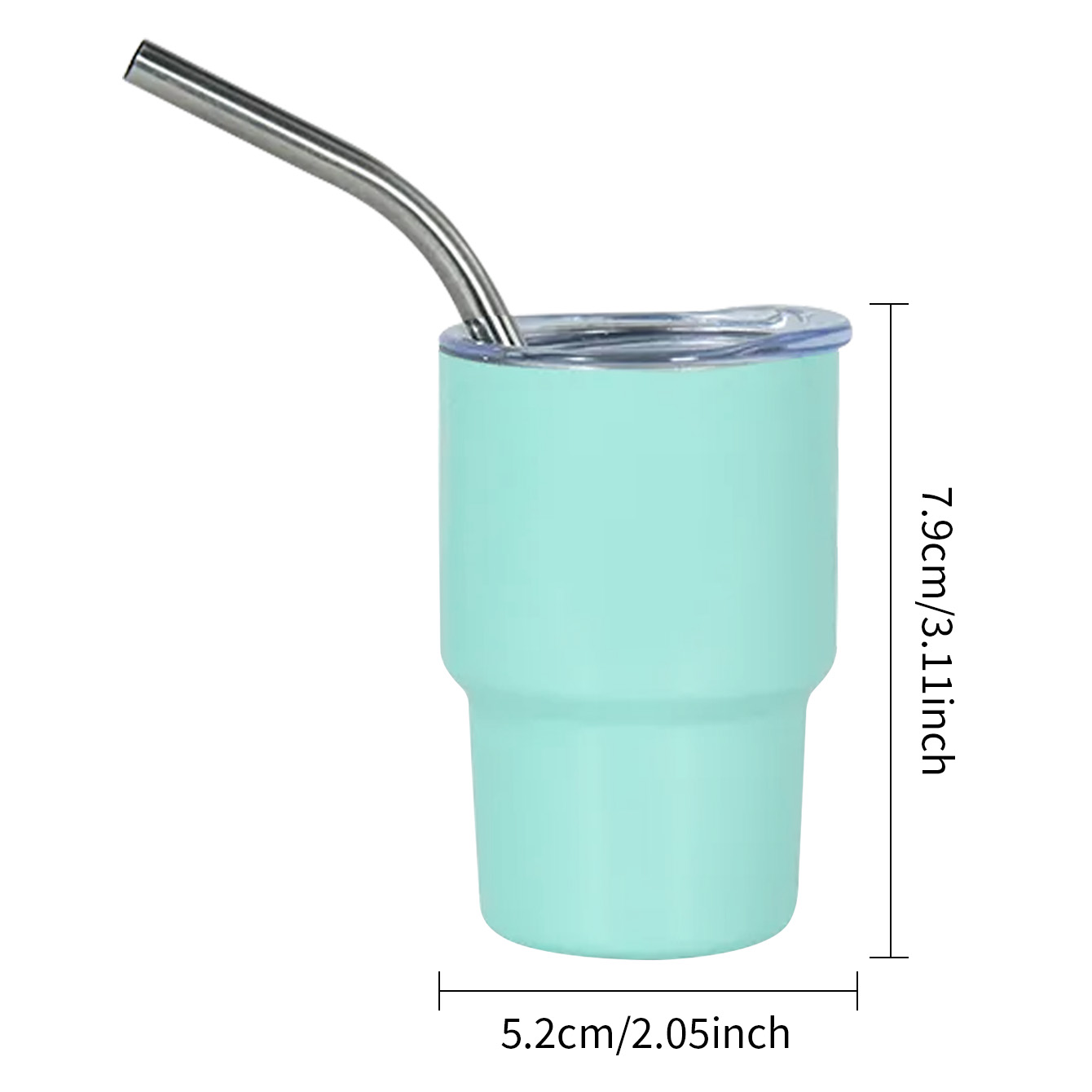 Mini Tumblers With Lid And Straw, Stainless Steel Water Bottles, Water Cups,  Summer Winter Drinkware, For Restaurant, Home Use - Temu