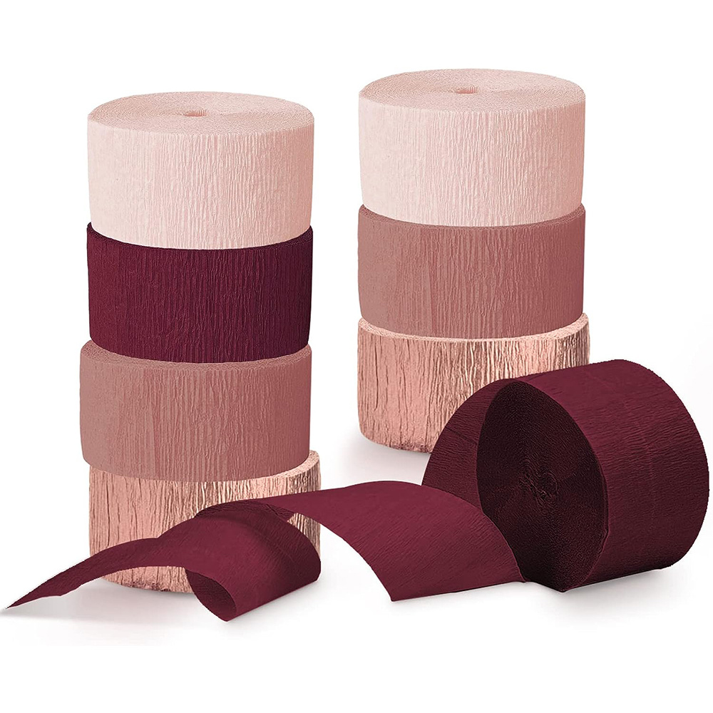 Red Crepe Paper Streamers 12 Rolls Red Party Streamer for Various Birthday  Party Wedding Festival Party Decorations