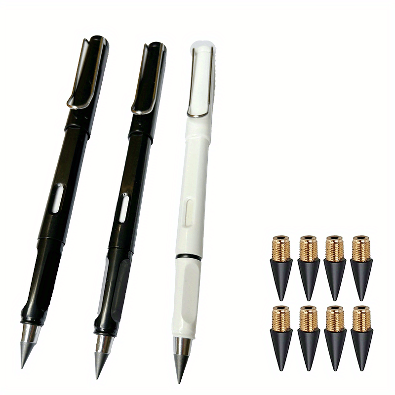TIESOME 10 lápices mágicos sin tinta lápiz eterno eterno con borrador lápiz  reutilizable infinito para escribir dibujar lápiz sostenible para el