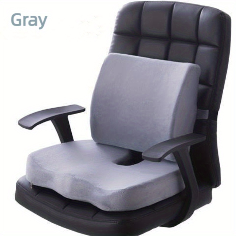 Memory Foam Waist Back Pillow Orthopedic Seat Cushion Office Chair Cushion  Support Lumbar Car Seat Pillow Massage Pad Butt Sets